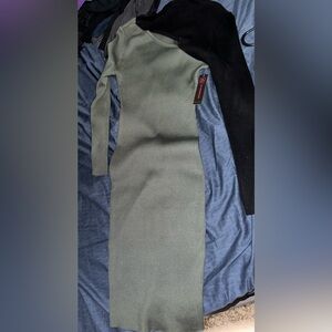 calf length sweater dress